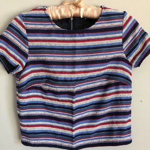 Striped Short Sleeve Top